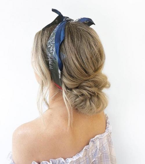 Как использовать платок в прическе: самые интересные варианты. 02