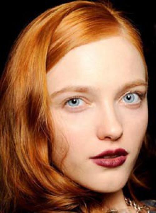 Макияж для рыжеволосых: 01