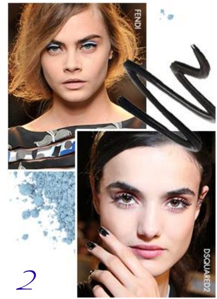 Три главных тренда в макияже глаз - репортаж с подиумов. 01