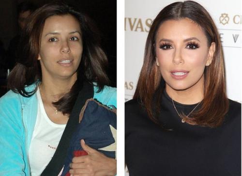 Большая разница: звезды, которых мы бы не узнали без макияжа. 02