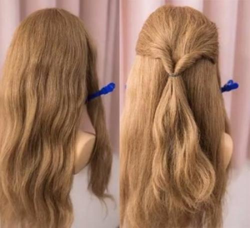 Вечерняя прическа на длинные волосы? 02