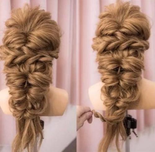 Вечерняя прическа на длинные волосы? 07