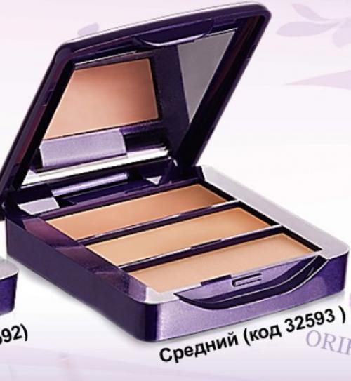 Новинка. Палитра маскирующих средств The ONE 3-в - 1. 04