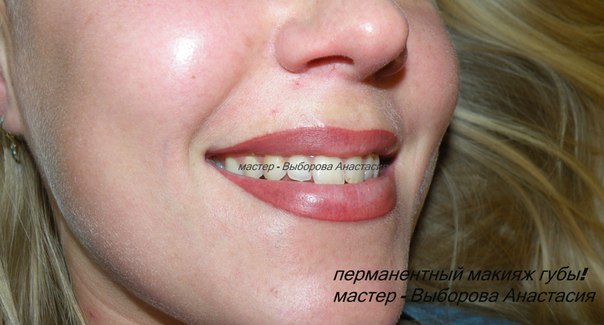 Перманентный макияж: Губы контур с растушевкой 6000 руб. 04