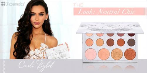 Палетка теней и хайлайтеров Carli Bybel, 14 нейтральных оттенков BH Cosmetics. 01