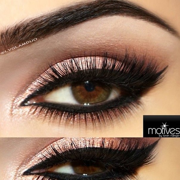 Макияж темно-карих, карих и вишневых глаз. Цветотип глубокая осень. 04