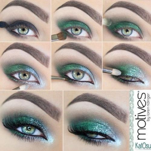 Как применять зеленый оттенок в макияже глаз? 03