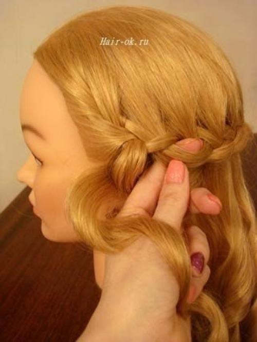 Урок красивой вечерней прически. 03