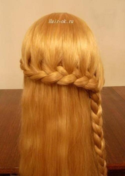 Урок красивой вечерней прически. 01