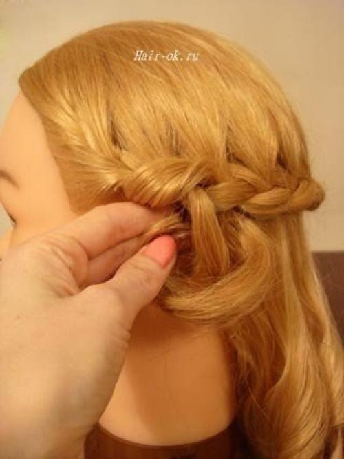 Урок красивой вечерней прически. 04