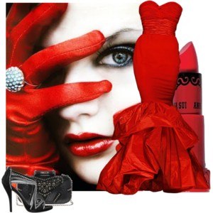 Красная розовая помада снова в моде! 03