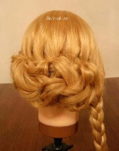 Урок красивой вечерней прически. 06