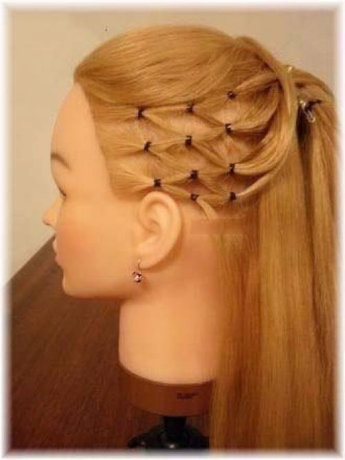 Урок создания красивой вечерней прически. 04