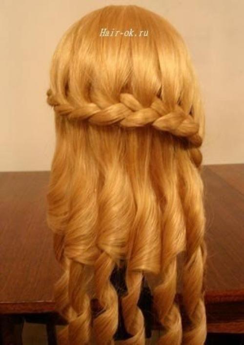 Урок красивой вечерней прически. 02