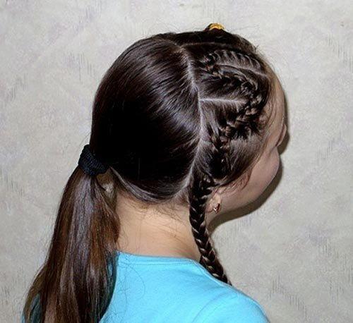 Причёска Змейкадля девочки. 02