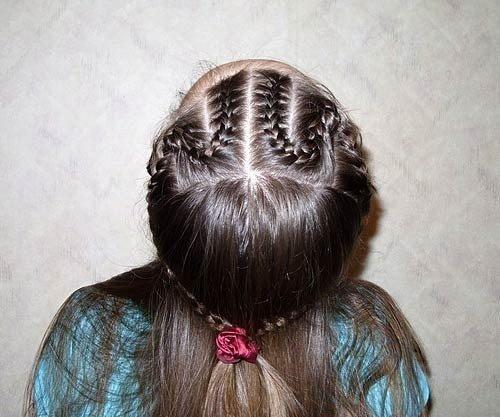 Причёска Змейкадля девочки. 03