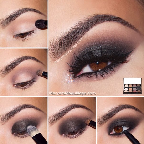 1. Классический дымчатый макияж Smoky Eyes (инструкция). 01