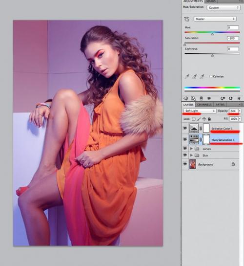 Пример быстрой ретуши студийного портрета. 07 Пример быстрой ретуши студийного портрета. 07