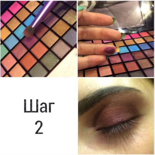 Привет, красавицы?  Хочу с вами поделиться красивым, ярким вечерним макияжем в клюквенно - розовых тонах? 02