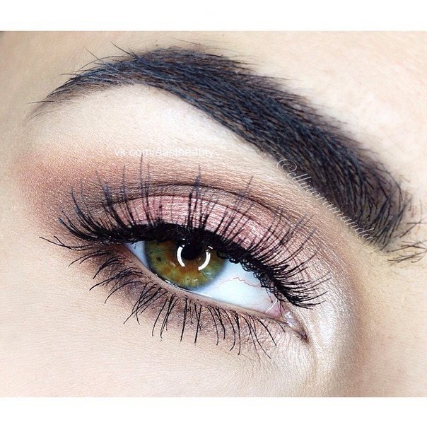 Варианты вечернего макияжа для светло - карих глаз. 08