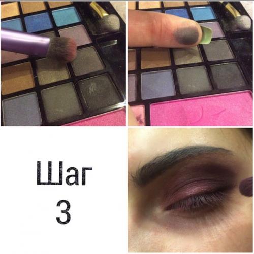 Привет, красавицы?  Хочу с вами поделиться красивым, ярким вечерним макияжем в клюквенно - розовых тонах? 03