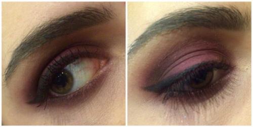 Привет, красавицы?  Хочу с вами поделиться красивым, ярким вечерним макияжем в клюквенно - розовых тонах? 04