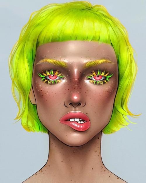 Вдохновляющие фейсчарты от @milk1422. 03