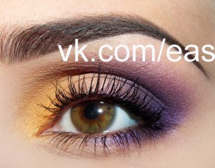 Варианты вечернего макияжа для светло - карих глаз. 02