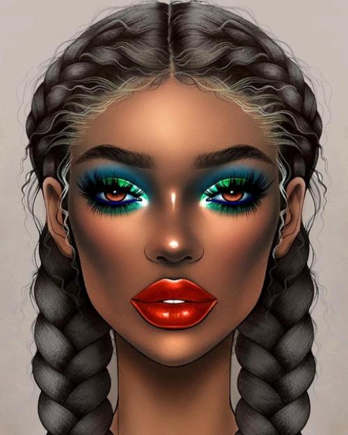 Вдохновляющие фейсчарты от @milk1422. 01