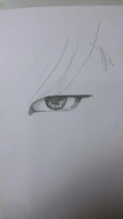 Когда я рисую портреты я всегда начинаю с глаза, поэтому и сегодня решила начать с него. 03