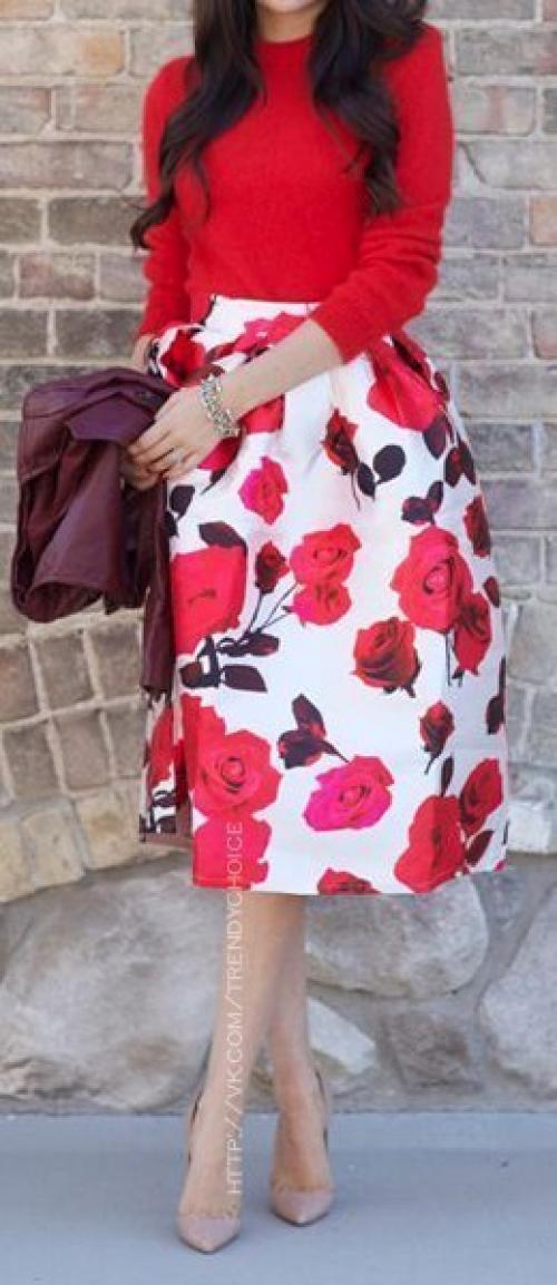 Красный цвет в одежде - значение и правила применения. 01