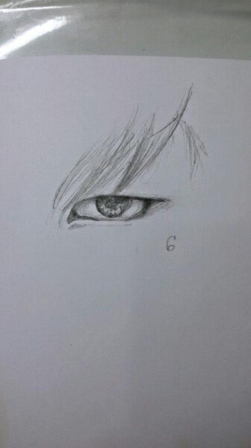 Когда я рисую портреты я всегда начинаю с глаза, поэтому и сегодня решила начать с него. 05