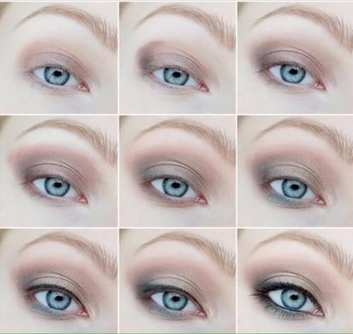 Тени нужно наносить на веко поэтапно, не упуская ни одного элемента из общего процесса - только в таком случае результат оправдает ожидания. 07