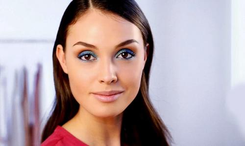 Класс.  Макияж глаз в синей гамме. 04