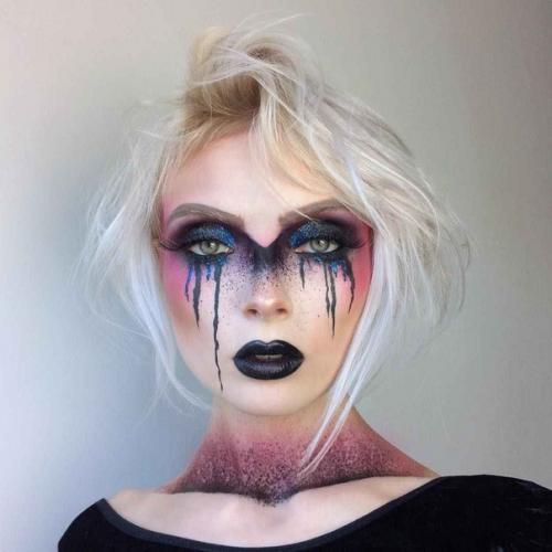 Актуальные варианты макияжа на хэллоуин 2020 по версии журнала Элис. 04