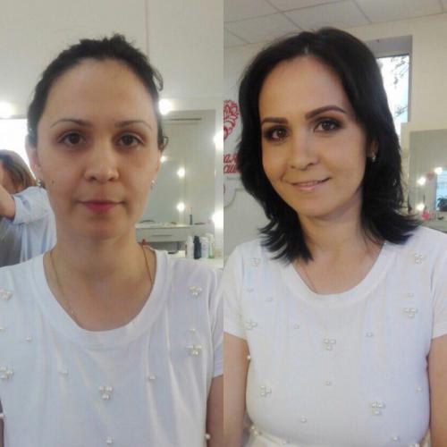 Оцените, пожалуйста, мои работы, которые сделаны во время обучения на базовом курсе Визажист - Стилист! 05