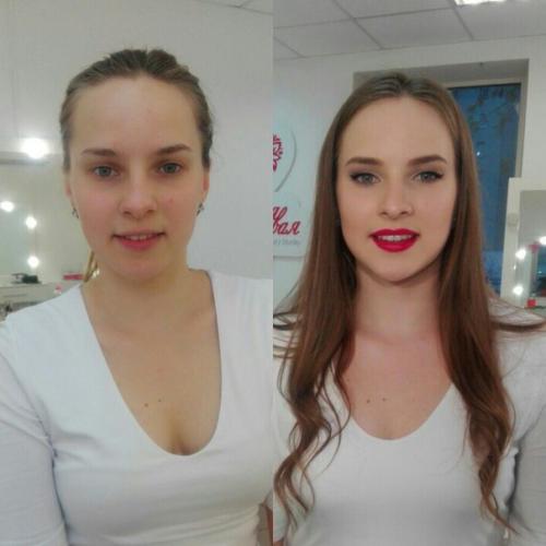 Оцените, пожалуйста, мои работы, которые сделаны во время обучения на базовом курсе Визажист - Стилист! 08